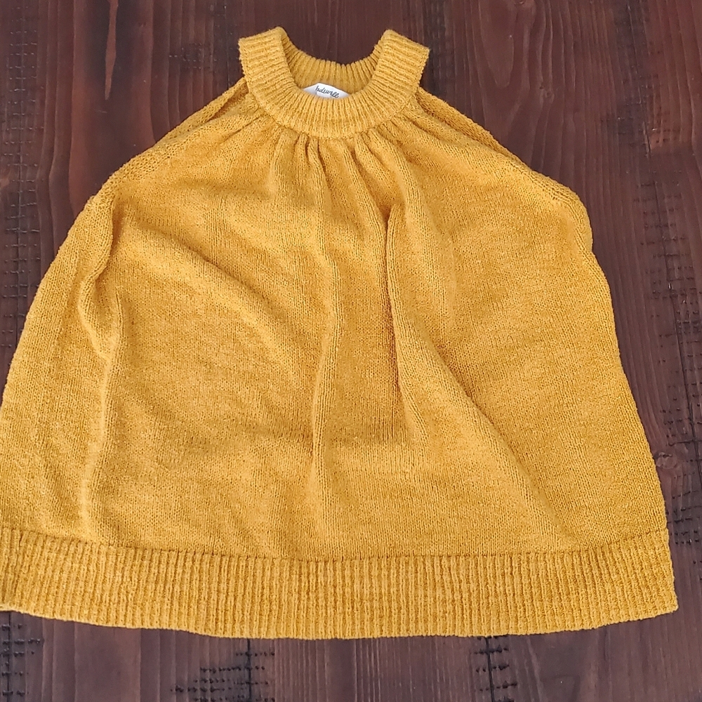 Madewell high neck sweater tank top